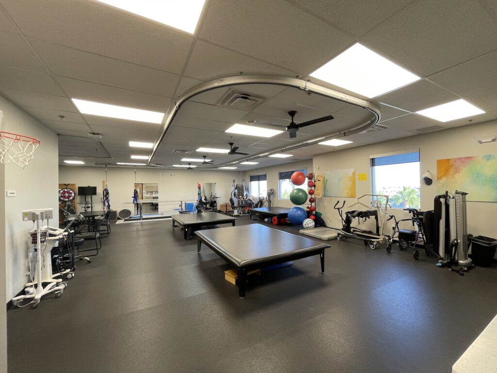 Horizon Ridge interior with fitness and therapy equipment