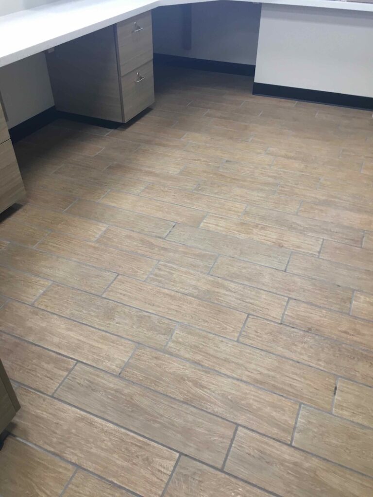 Raiders Way outpatient flooring